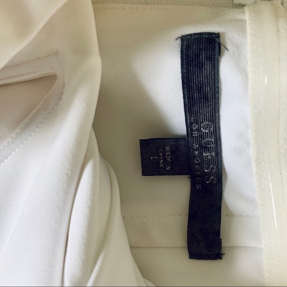 GUESS Strapless Low Cut Flare Top - Picture 4 of 6